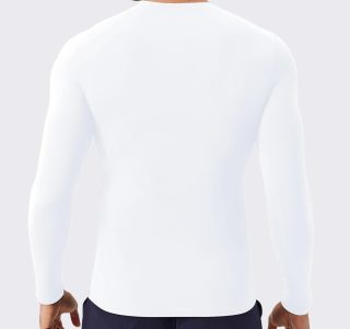 Towintec Camisetas masculinas de compressão, manga comprida, atlética, FPS 50+, camada de base térmica, para treino, camiseta de corrida