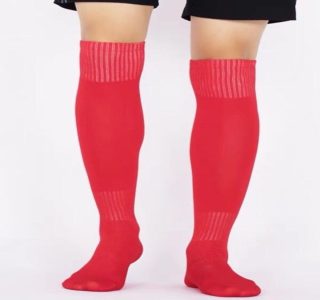 1 Par Meião Futebol Jogador Profissional Tam 38 Ao 45 Cor Preto