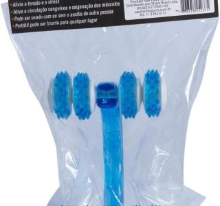 Acte, Massageador Manual Roller PS para Alívio de Tensões e Relaxamento Muscular T151, Azul
