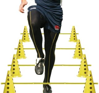 8 Cones Com 4 Barreiras E Sinalizador Agilidade Funcional