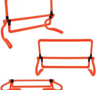 5 Peças de Barreiras de Treinamento Mini Barreiras Flexíveis Material de PVC Dobrável para Corrida/Futsal/Basquete/Beisebol Treinamento de Agilidade de Alta Visibilidade