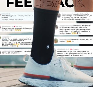 Meia Performance Duo Branco/Rosa Lurk Tamanho: (37-42)