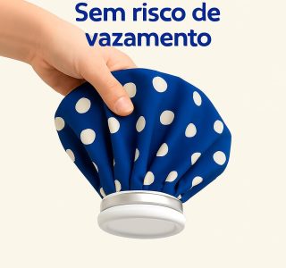 Bolsa Térmica Em Gel Bolsa Para Gelo Compressa Quente Frio Reutilizável (Azul)