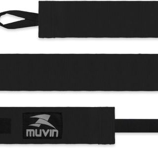 Bandagem Elástica Muvin 3 Metros Com Fechamento em Fecho de Contato e Alça Para Polegar – Atadura de Proteção Para Mãos e Punhos – Faixa de Boxe – Muay Thai – MMA – Artes Marciais – Treino – Unissex