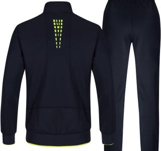 TBMPOY Conjunto de 2 peças de agasalho masculino para corrida, casual, atlético, aquecimento, zíper completo