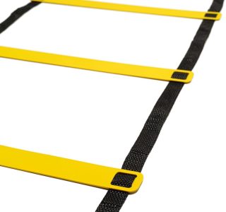 Kit Funcional Agilidade Preto Treinamento Treino Futebol Futsal 10 Cones 10 Chapéu Chinês Escada 7 Degraus