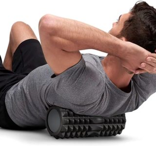 Rolo de Liberação Miofascial EVA e PP – Preto e Branco 30CM Premium