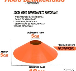 10 Cones Barreiras +10 Pratos + Escada Agilidade + 03 Cordas