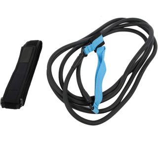Cinto de Resistência à Natação, 4m, Exercitador de Natação, Trela de Tração, Corda de Resistência à Natação Com Faixa de Cintura Ajustável (4MM*12MM*4M)