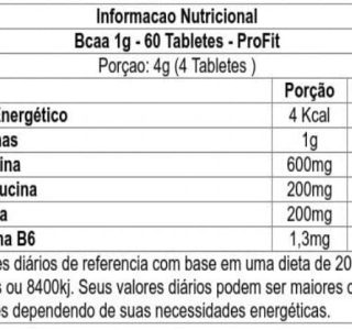 Profit Bcaa 1G 60 Tabletes