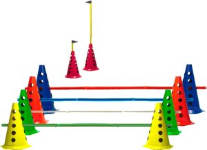 10 Cones Com 5 Barreiras Agilidade Funcional