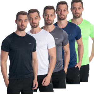Kit 5 Camiseta Camisa Dry fit Masculina Treino Academia Esportes