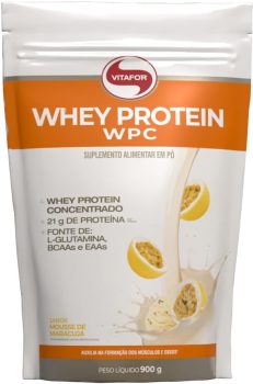 Vitafor – Whey Protein WPC – 900g – Mousse de Maracujá