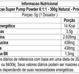 Bcaa 6.1.1 Super Pump – Pote 300G – Natural, Profit