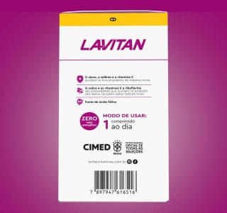 LAVITAN Super Fórmula Multivitamínico A-Z Mulher 60 comprimidos