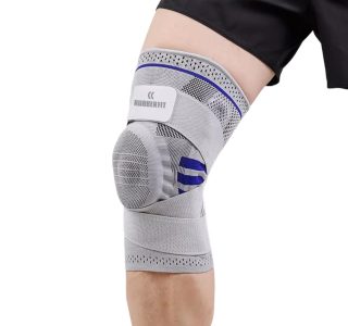 Joelheira de Compressão Profissional Strap para Academia Musculação Corrida Jiu Jitsu Esportes GG