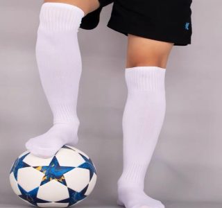 1 Par Meião Futebol Jogador Profissional Tam 38 Ao 45 Cor Preto