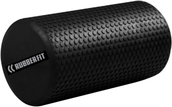 Rolo de Massagem EVA Foam Roller Liberação Miofascial Yoga Alongamento Premium Rubber Fit