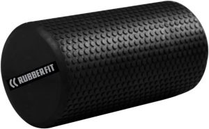 Rolo de Massagem EVA Foam Roller Liberação Miofascial Yoga Alongamento Premium Rubber Fit