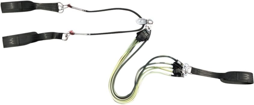 Deevoka Cinto de Tração Ajustável para Treinamento de Resistência em Pista Curta de Patinação.