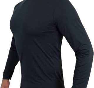Blusa Termica Masculina Inverno Segunda Pele Forrada Flanelada Manga Longa Preto