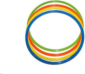 Kit Funcional Argolas De Agilidade Demarcatórias 12 Peças Odin Fit