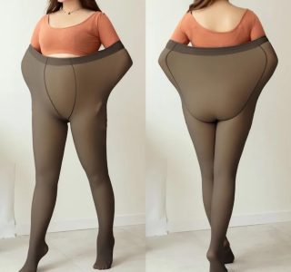 Meia Calça Térmica Forrada Plus Size com Lã Peluciada Veste 42 ao 52 Valoriza Pernas, Super Quente, Confortável e Elegante e Quentinha no Inverno