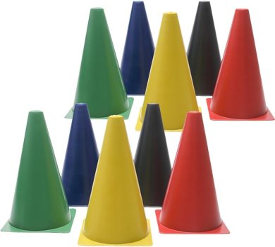 Cone de Agilidade 10 unidades Half Cone Treino Funcional, Kit Funcional, Kit Cones Demarcatórios, Cones Academia, Cone Agilidade, Treinamento Agilidade, Cones De Agilidade Academia Musculação Treino