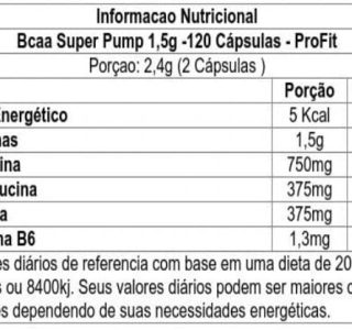 Profit Bcaa 1.5G 120 Cápsulas
