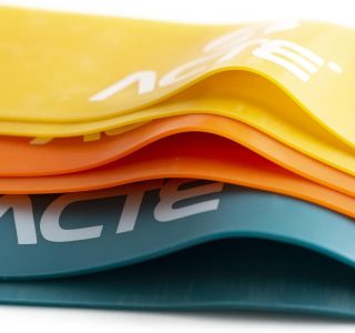 Acte, Kit com 3 Faixas Elásticas Mini Band T71 Com Intensidades Leve Médio e Forte, Diversas Cores