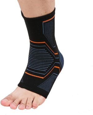 Tornozeleira de Compressão Profissional Hexagon para Proteção e Recuperação do Tornozelo Premium Rubber Fit