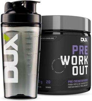 DUX Pré Treino Bifásico Pre Workout Original Sabor Maçã Verde 300G Dux Nutrition