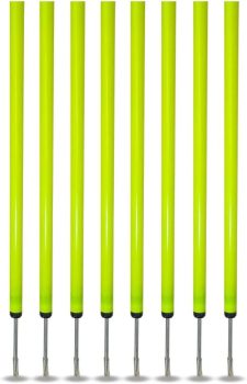 Acte Sports Estacas de Treinamento Estacas de Agilidade com 1,7m de Altura, Amarelo Neon, T77