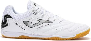 Chuteira de Society Joma Maxima Branco e Prata