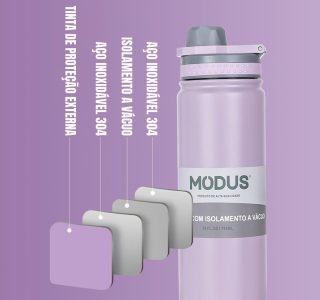 Garrafa Térmica De 304 Aço Inox De Água Manter A Vácuo 750ml (Roxo)