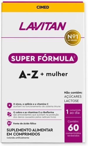 LAVITAN Super Fórmula Multivitamínico A-Z Mulher 60 comprimidos