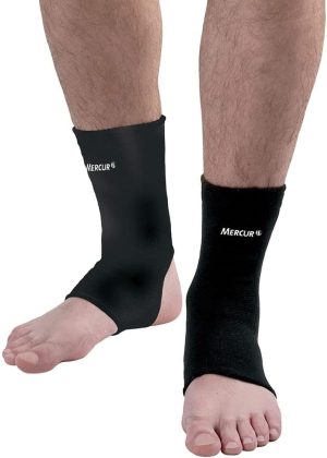 Mercur Tornozeleira Esportiva Preto Grande 2 Unidades
