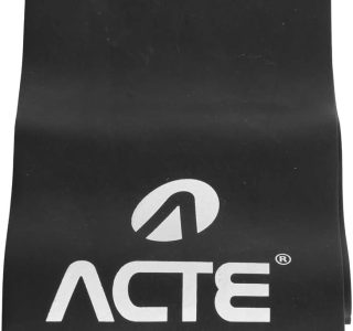 Acte, Faixa Elástica Extra Forte 150×12 cm em TPE para Reabilitação e Treinamento de Força, T177, Preta