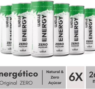 Wewi Energy Zero 269 Ml Pacote Com 6 Unidades