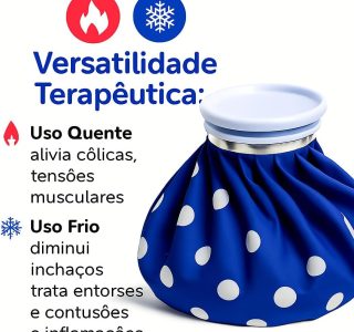 Bolsa Térmica Em Gel Bolsa Para Gelo Compressa Quente Frio Reutilizável (Azul)