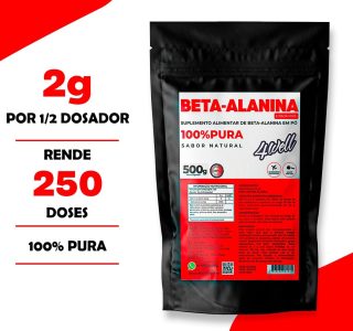 Beta Alanina 4well 500g Sabor Natural