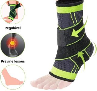Tornozeleira Ortopédica de Compressão Ajustável – Suporte para o seu Treino e o Dia a Dia!