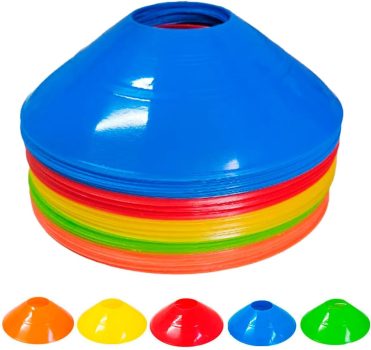 50x Chapéu Chines Cone Mini Treino Funcional Exercício 19cm