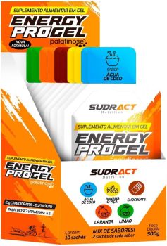 Sudract Energy Pro Gel – 10 Sachês De 30G Sabores Sortidos – Nutrition
