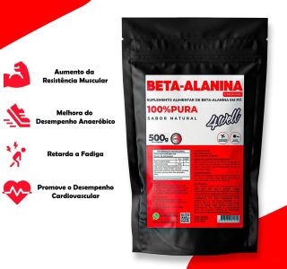 Beta Alanina 4well 500g Sabor Natural