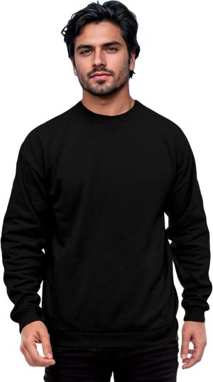 Moletom Masculino Feminino Liso Sem Capuz Gola Redonda Macio e Flanelado Unissex