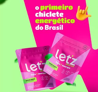 Chiclete Energético Letz Gum Cafeína Taurina – 4 unidades