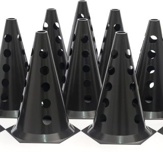 Kit Funcional 1 Escada 10 Cones Furados 10 Chapeus Pretos