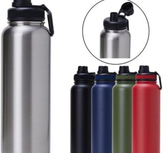 Garrafa Térmica Inox 1,2 Litros Squeeze Academia Agua Gelada (Azul)