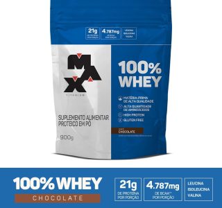 Max Titanium 100% Whey – 900G Refil Chocolate –